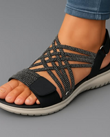 Sanarita – Leichte Bequeme Sandalen in Schwarz
