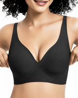 Rynessa – Ultimativer Komfort Wireless Plunge-BH in Schwarz