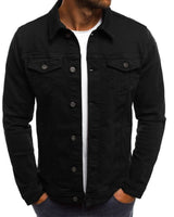 Casual Herren Denim Jacke - Mason in Schwarz