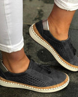 Pia | Bequeme Slip-on-Sneaker in Schwarz