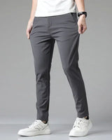 Taro | Komfort Premium Hose mit klarem Schnitt in Grau (Klassisch)