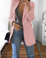 Trendy Damen Blazermantel - Elise in Rosa