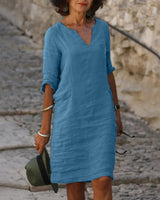 Abagail | Damen Modisches Kleid | Sommer in Blau