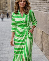 Vinosha - Kleid Mit Großem Print in Grün