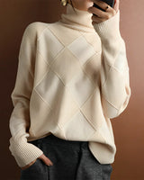 Marcelle | Chunky Rollkragenpullover in Elfenbein