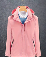 Irina | Damen Winddichte Winterjacke mit Kapuze in Rosa