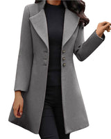 Elisia – Elegante & Warme Damenjacke in Grau