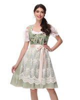 Damen Oktoberfest Dirndl Kleid Grün - Lucia in Grün