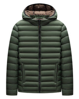 Leichte Herren-Steppjacke mit Kompakt-Effekt - Marven in Militärgrün