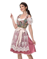 Damen Oktoberfest Dirndl Kleid - Isolde in Rot