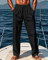 Timo | Atmungsaktive Baumwoll-Sporthose in Schwarz
