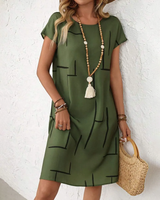 Delia - Soft-Touch-Sommerkleid in Grün