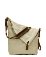 Liraine – Umhängetasche Aus Canvas Und Leder in Beige