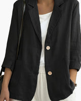 Damen Blazer im lässigen Business Look in Schwarz