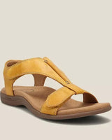 Charlotte | Elegante orthopädische Sandale für Damen in Gelb