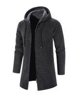 Kapuzen-Sweatshirt aus Wolle - WENTZEL in Grau