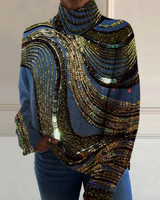 Tovianne | Julhals-Top in Abstract
