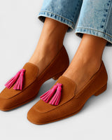 Regina | Gepolstert Schlupf Loafer in Braun