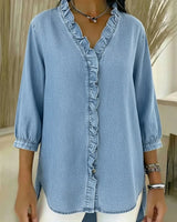 VERA | Die sichere Bluse für jeden Tag in Hellblau