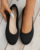 Orthopädische Damen-Ballerinas mit Komfortsohle & klassischem Design – Mia in Schwarz