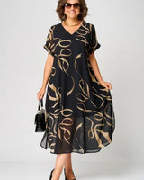 NORA | ELEGANTES & BEQUEMES KLEID in Schwarz