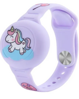 Airtag-Armband für Kinder - DinoTrack in Lila