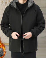 Oumar – Langarmjacke MIT Reißverschluss in Schwarz