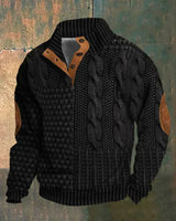Basil™ – 3D-Print Pullover mit Muster in Schwarz