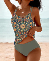 Clara | Sommer Tankini mit Print in Grün
