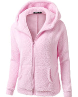 Fleecejacke mit Kapuze - Rachel in Rosa