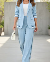 Victoria | Maßgeschneidertes Co-Ord Set in Blau