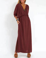 LANI | VINTAGE MAXIKLEID in Rot