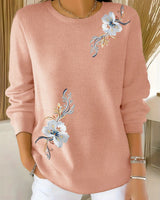 Meyla – Eleganter Langarmpullover in Rosa