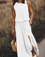 Lucienne | Elegantes Freizeitkleid in Weiß