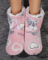 Deryan - Bequeme Winter Schuhe Mit Gemütlicher Passform in Rosa Herz