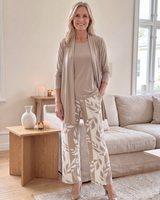 Soraya | Lässiges Frühlings-Drei-Teile-Set in Khaki