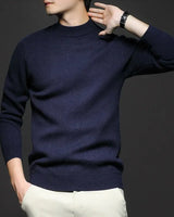 Ryan - Feinmaschiges Poloshirt für Männer in Marineblau