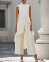 Maryam - Elegantes Langes Kleid in Weiß