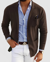 Toby - Klassischer Blazer mit Knöpfen in Braun