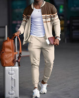 Franklin - Stilvolles Jogging-Set für Herren in Beige