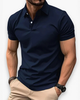 Renan - Stilvolles Sommer-Polo für Männer in Marineblau