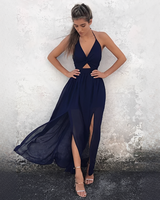 Sierra - Stilvolles und entspanntes Boho-Kleid in Marineblau