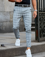 Moise™ | Elegante Herren-Slim-Fit-Hose mit Karomuster in Grau