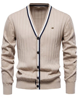 Sam - Elegante Strickjacken für Herren in Beige