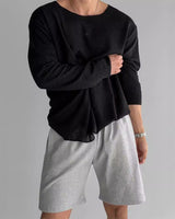 Julian - Lässiges, bequemes Sweatshirt für Herren in Schwarz