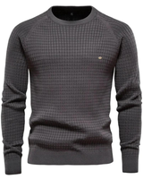 Herren-Rundhals-Pullover – NICK in Dunkelgrau