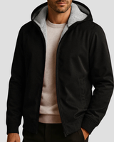 Thayer | Fleecegefütterter Hoodie in Schwarz