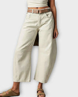 Anett | Locker sitzende Komfort-Jeans in Blanco