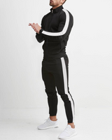 Luxuriöses Zweiteiliges Jogging-Set für Herren - Morisson in Schwarz