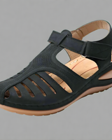 Hanna | Orthopädische Sandale mit Hallux-Valgus-Unterstützung in Schwarz